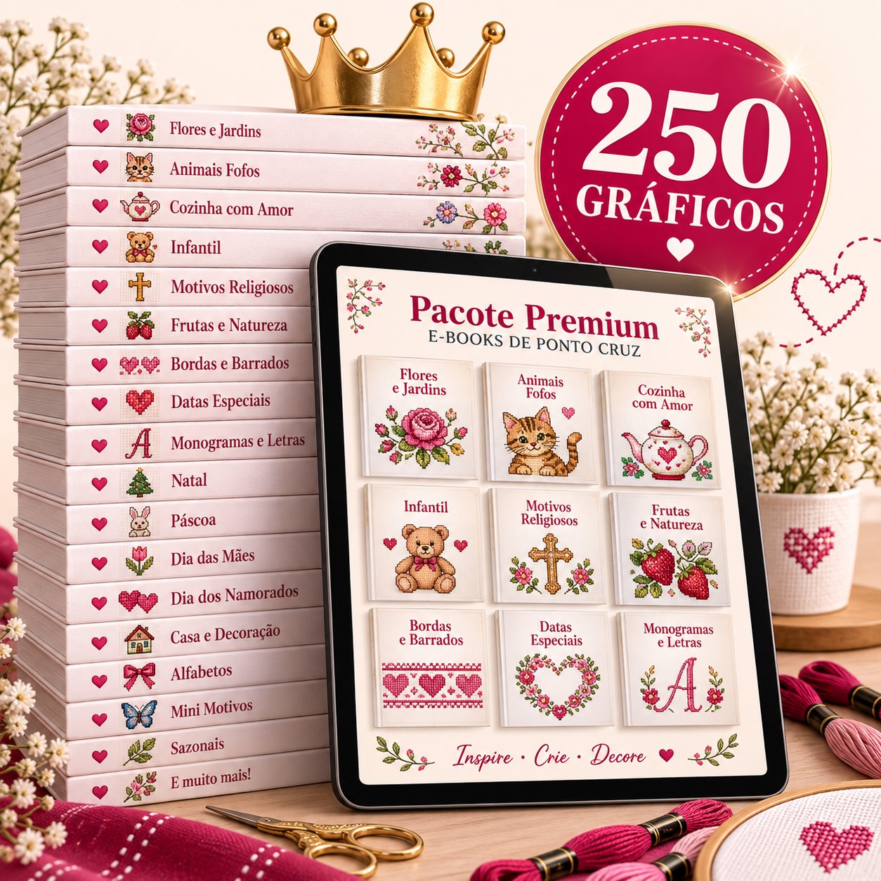 Pacote Premium com 250 gráficos